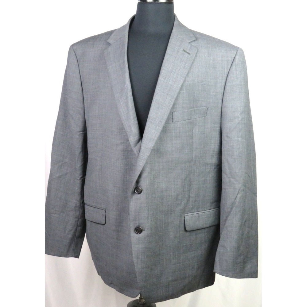 Lauren Ralph Lauren Wool Blend 2 Button Gray Single Vent Blazer Sport Jacket 48R